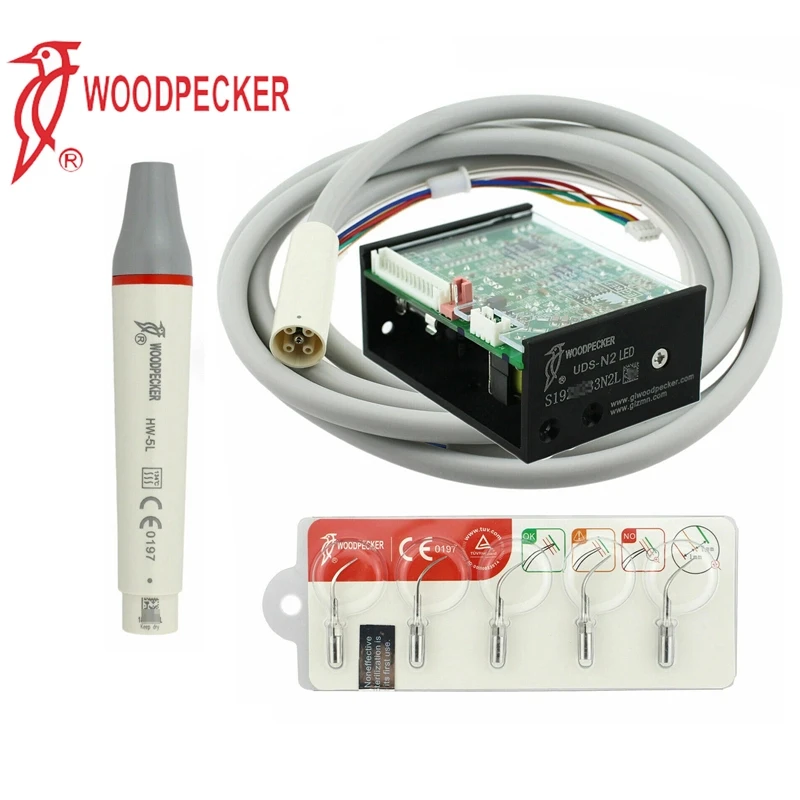Woodpecker UDS‑N2 / UDS‑N2 LED Built‑in Ultrasonic Piezo Dental Scaler & Replacement Parts HW-3H HW-5L TW-1L Tips G1 G2 G4 P1