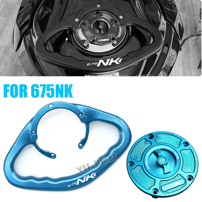 For 675NK CF 675 NK 2025 Motorcycle Passenger Handgrips Hand Grip Tank Grab Bar Handles  Aluminum Alloy Quick Removal Tank Cover