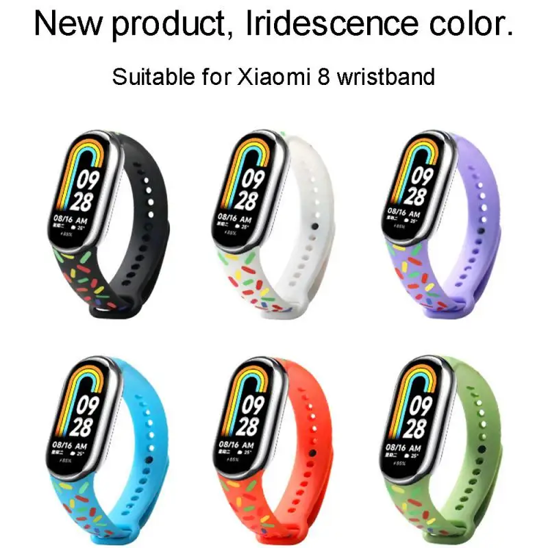 

Watchband For Xiaomi Mi Band 8 Smart Watch Waterproof Comfortable Breathable Sports Silicone Watch Strap Watch Accessories