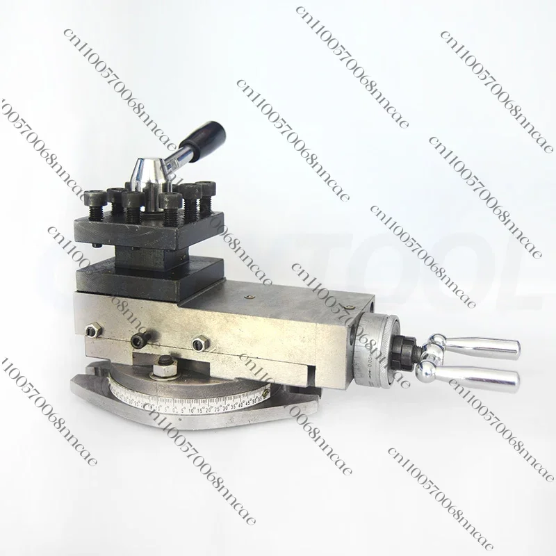 AXA/AT300 Quick Change Tool Post Holder, Small Drag Plate Tool Holder & Wedge Type Toolholder for 7x10 7x12 7x14 Mini Lathe