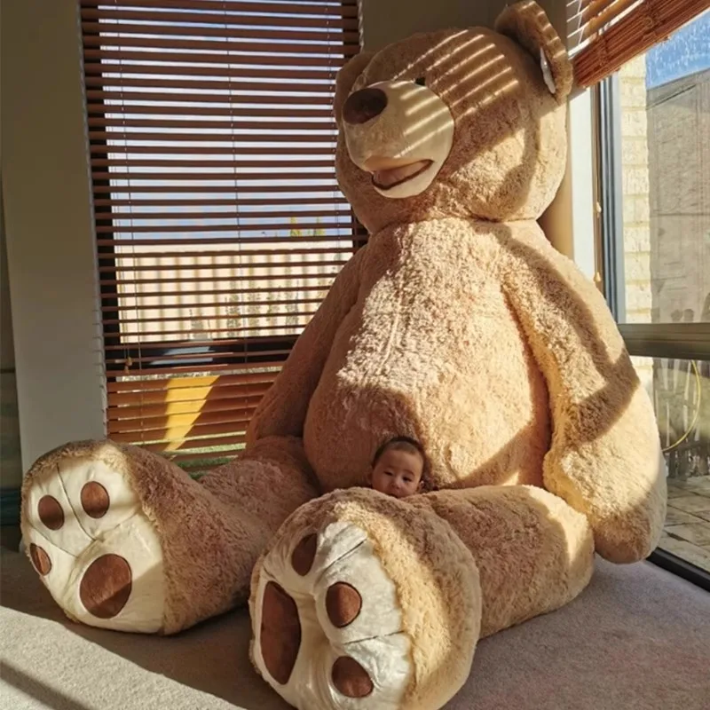 

200cm Plush Soft Doll Pillow Cover (Without Stuff) Huge Big America Bear Stuffed Animal Teddy Bear Cover Baby Toys