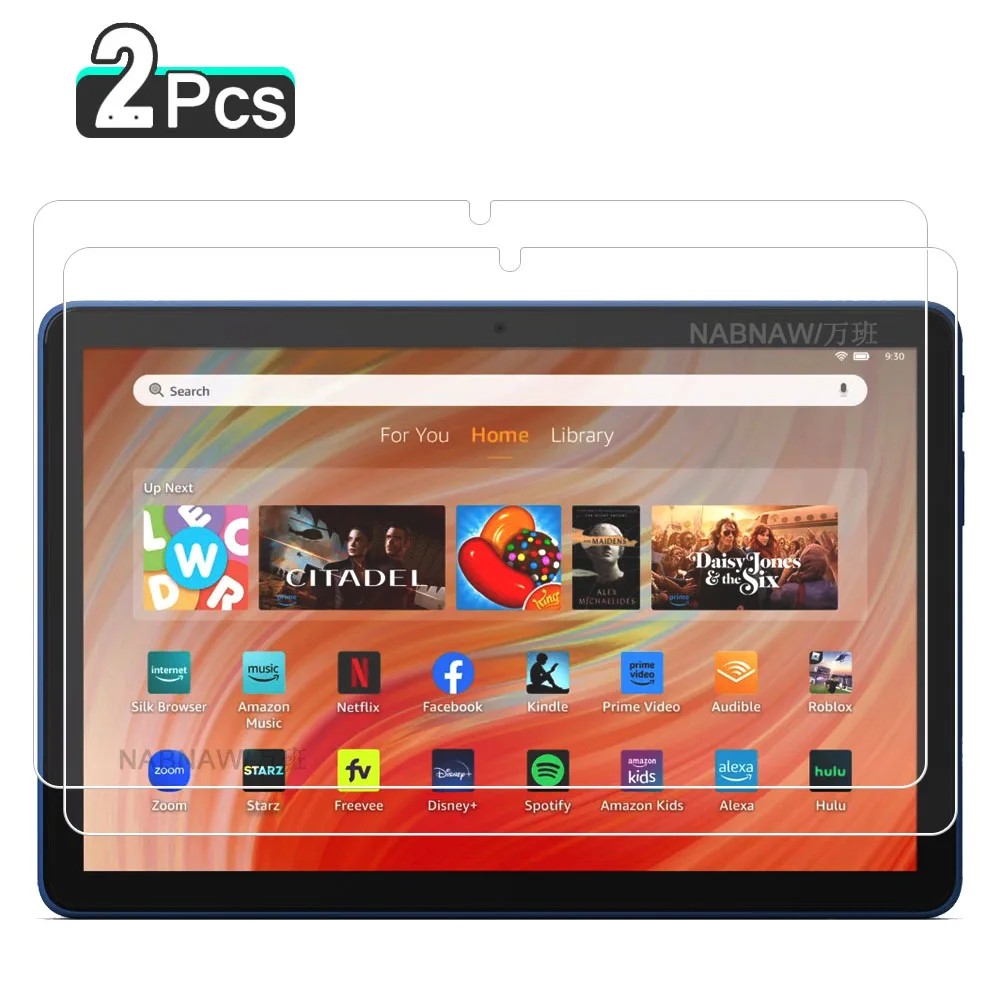 2 sztuki HD odporne na zarysowania zabezpieczenie ekranu szkło hartowane dla zupełnie nowego Amazon Fire HD 10 2023 10,1-calowa folia ochronna na tablet