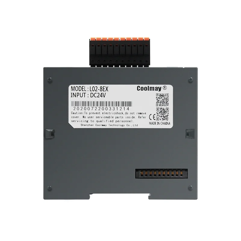 

Coolmay L02-8EX NPN PlC 16 di 16 do transistor 4 ai 4 ao modbus programmable logic controller