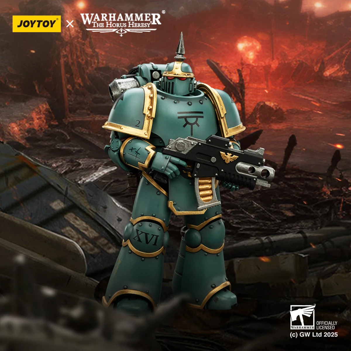 Joytoy 1/18 figura de ação warhammer 30k mk lll legionário tático 7 estilo anjos de sangue punhos imperiais lobos espaciais ultramarines