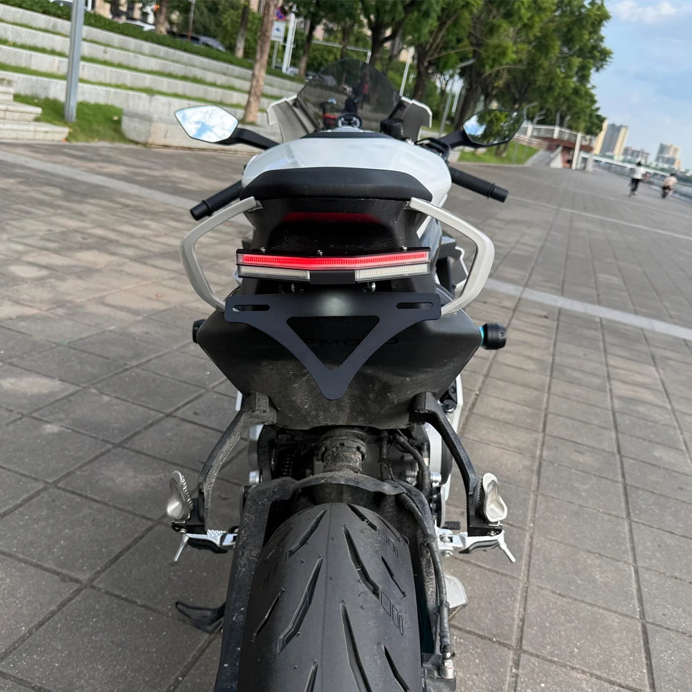 Rear License Plate Holder Bracket Motorcycle Tail Tidy Fender Eliminator For CFMOTO 675SR 500SR 675SS 675SR-R 2024-2026