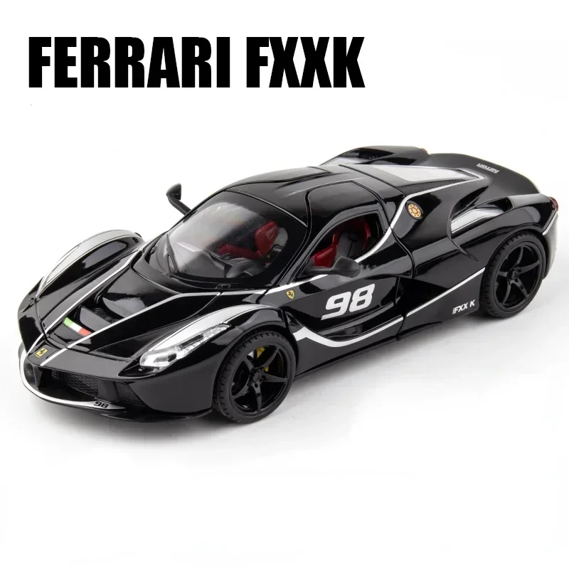 1/22 Ferrari FXXK Super Auto Legierung Auto Modell Sound Licht Ziehen Kinder Junge Metall Spielzeug Auto Dekoration Kid Mini auto Sammeln