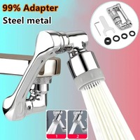 1080° Rotating Splash Filter Metal Faucet Extender Dual Mode Kitchen Faucet Bubbler Splash Nozzle Robotic Arm Kitchen accessory