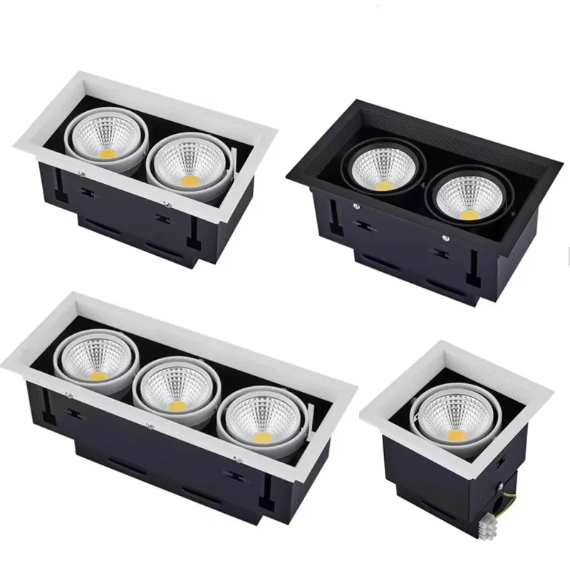 

LED Gallbladder lights embedded single, double and triple 360-degree COB spotlights for kitchen and hotel grille commercial home