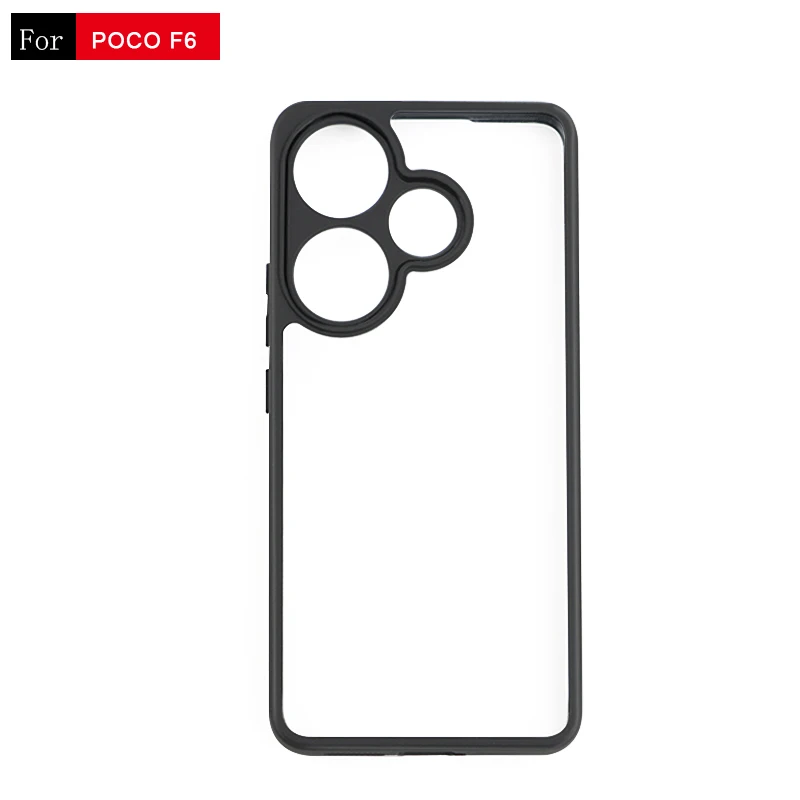 

For Xiaomi Poco F6 Case Luxury Silicone Tranperant TPU Cover Xiaomi Poco F6 Pro Case Shockproof Phone Protector Poco F6 Cover