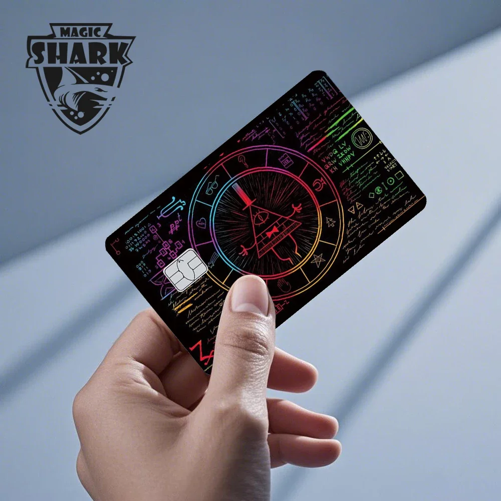 1 PC ด้านหน้าอะนิเมะการ์ตูน Titan Cat เกมสติกเกอร์กันน้ําฟิล์มผิวสําหรับบัตรเครดิตเดบิต Bank Card