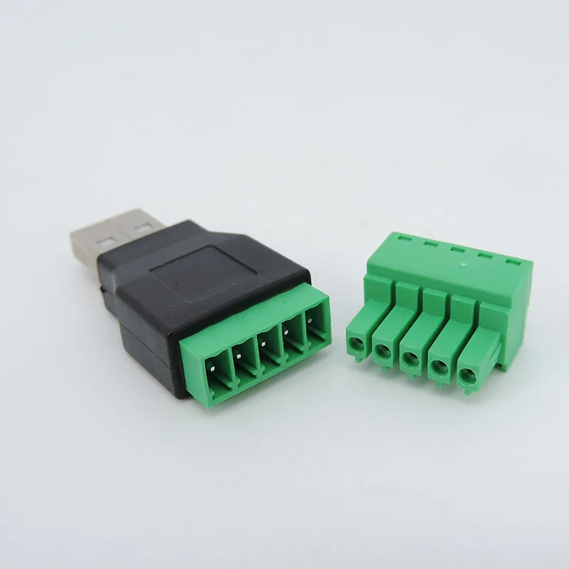 USB 2.0 tipo A maschio femmina A 5 Pin 5 Pin connettore A vite A Jack USB con scudo USB2.0 A spina terminale A vite E1