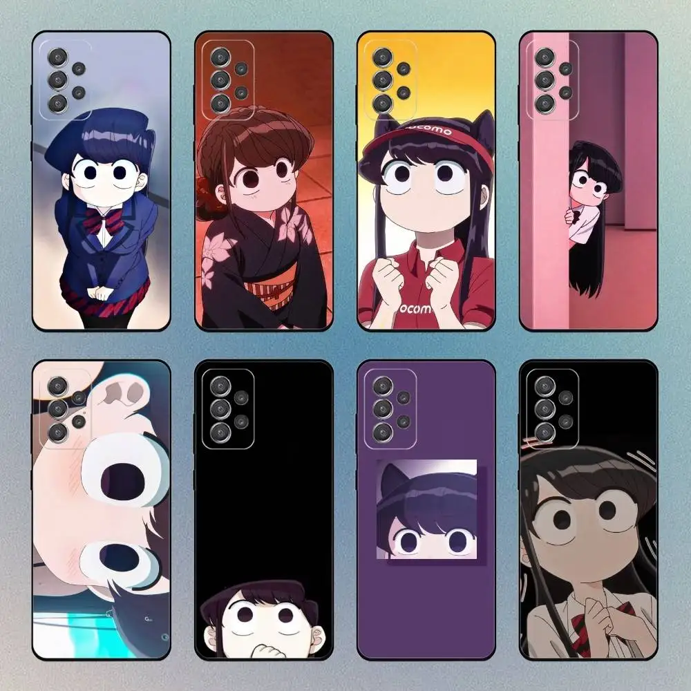 

k-Komi Shouko Phone Case For Samsung S25,S24,S21,S22,S23,S30,Ultra,S20 Black Soft Case