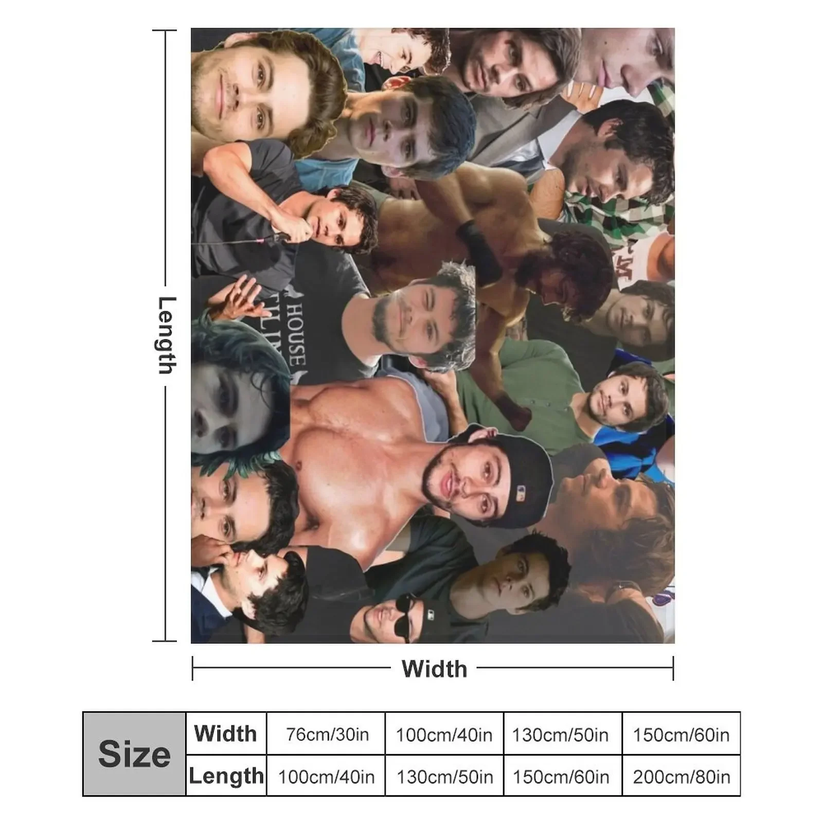بطانية Dylan O'Brien Photo Collage ثقيلة للنوم، بطانيات أريكة عملاقة رفيعة وكبيرة #6