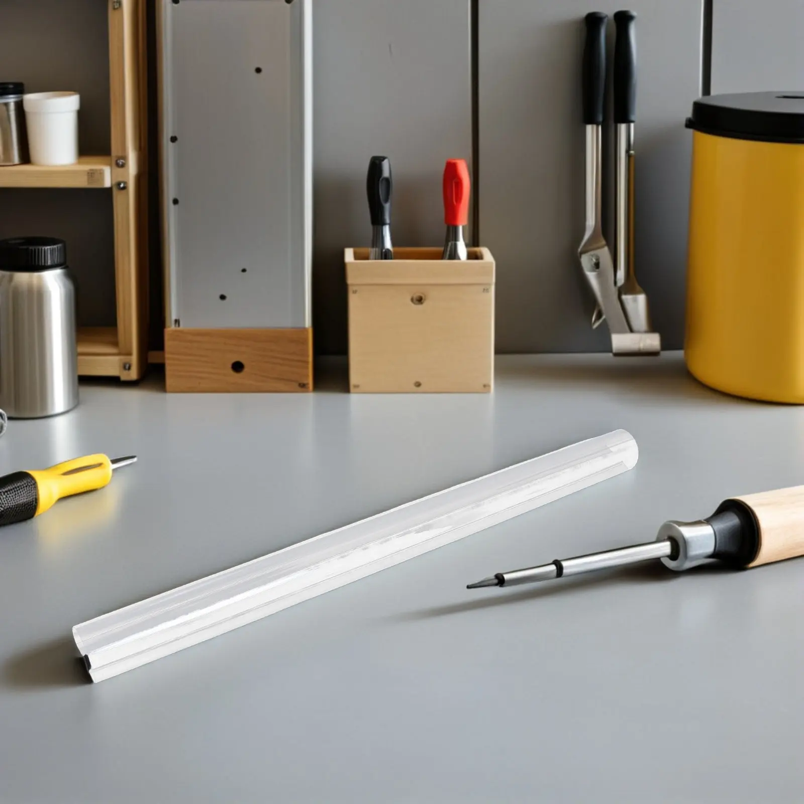 Explosionproof Hanging Lamp Shade Ceiling Acrylic Tube Light Cover Frosted Anti-Glare Pendant Light Diffuser for Warehouse