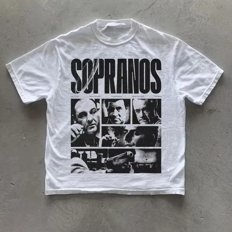 السوبرانو الكلاسيكية برنامج تلفزيوني القطن تي شيرت 2000s الجرافيك تي شيرت مطبوع الصيف الرجال النساء الرجعية التلفزيون ميرش قصيرة الأكمام #1