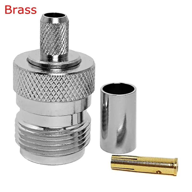 כבל Lmr240 Coax L16 N נקבה ג'ק מחבר N סוג נקבה ג'ק קרימפ עבור כבל RG59 LMR240 CNT240 נחושת ניקל