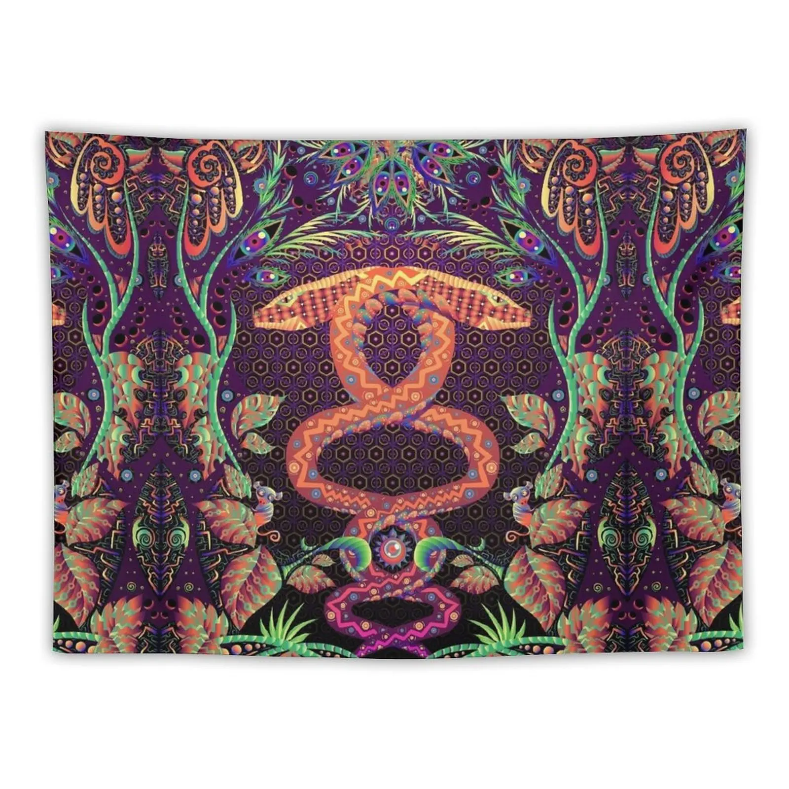 

Psychedelic Ayahuasca snake spirit Tapestry On The Wall Custom Room Decor Cute Tapestry