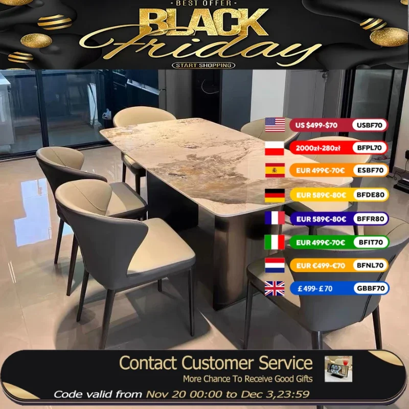 

Floor Unique Event Table Waterproof European Nordic Luxury Office Table Modern Rectangular Mesa Para Comedor Furniture Home