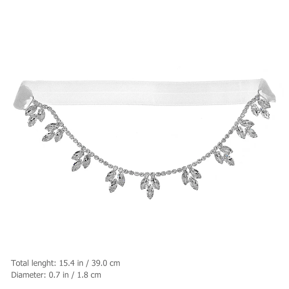 

Bridal Rhinestone Wedding Leg Garters Elegant Comfortable Thigh Garters for Wedding Night Honeymoon Valentine Gifts