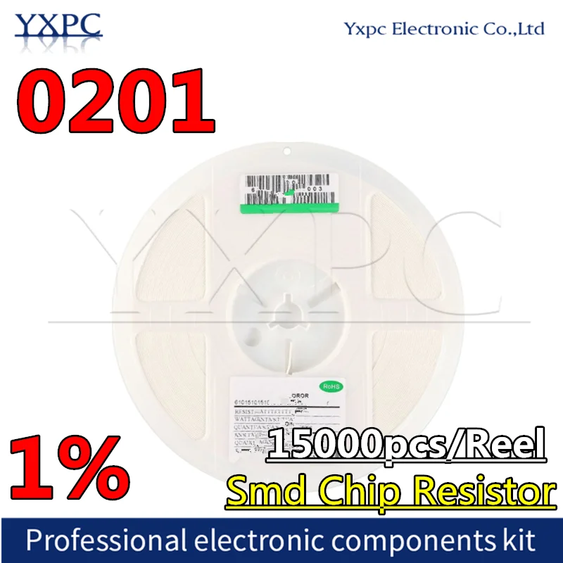 15000pcs 0201 1% SMD resistor 0R ~ 10M 1/20W 0 1 10 100 150 220 330 ohm 1K 2.2K 4.7K 10K 100K 0R 1R 10R 100R 150R 220R 330R 1M