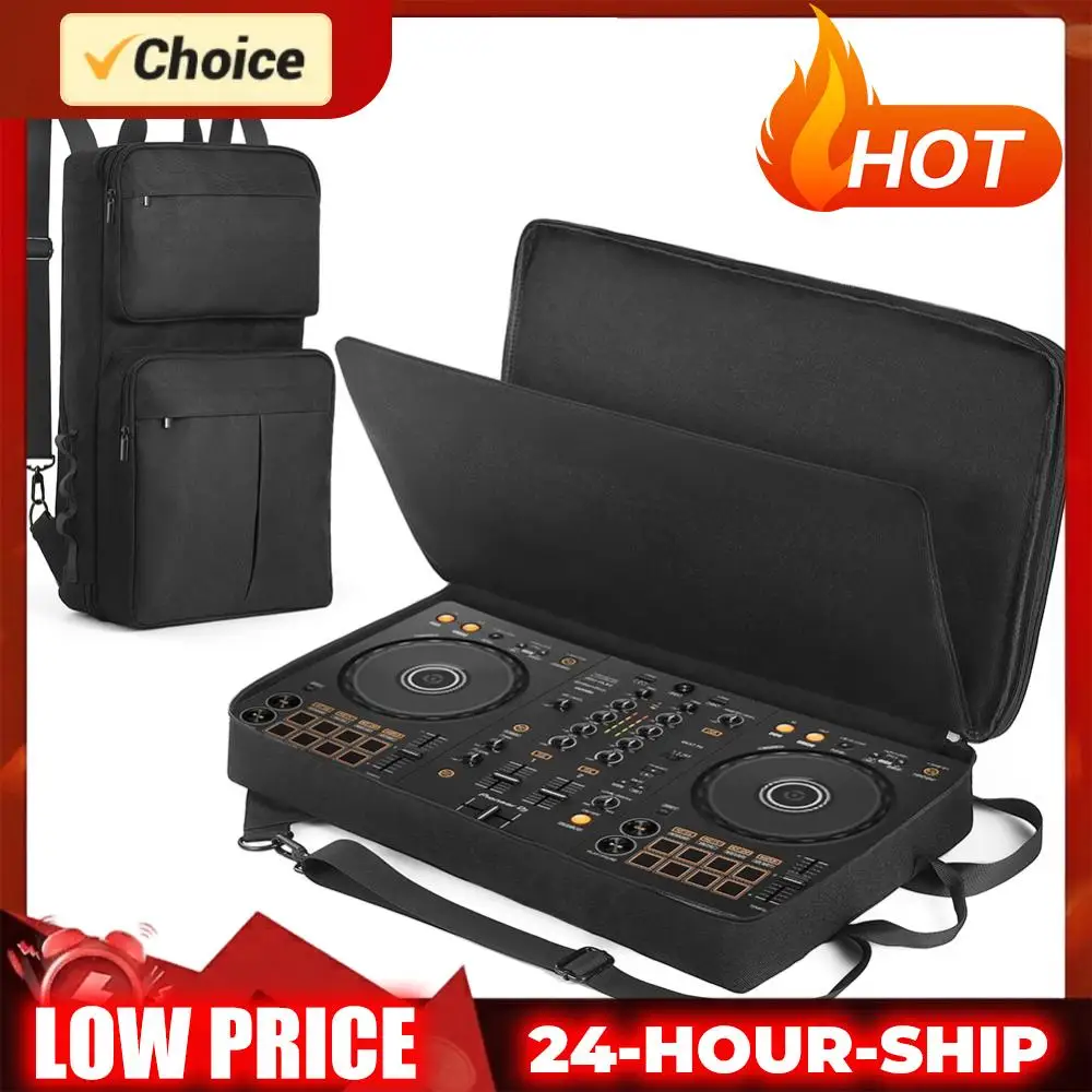 

DJ Backpack for Pioneer DDJ-400 DDJ-FLX4/Roland DJ-202 DJ Controller Carrying Case Adjustable Strap Travel Storage Bag