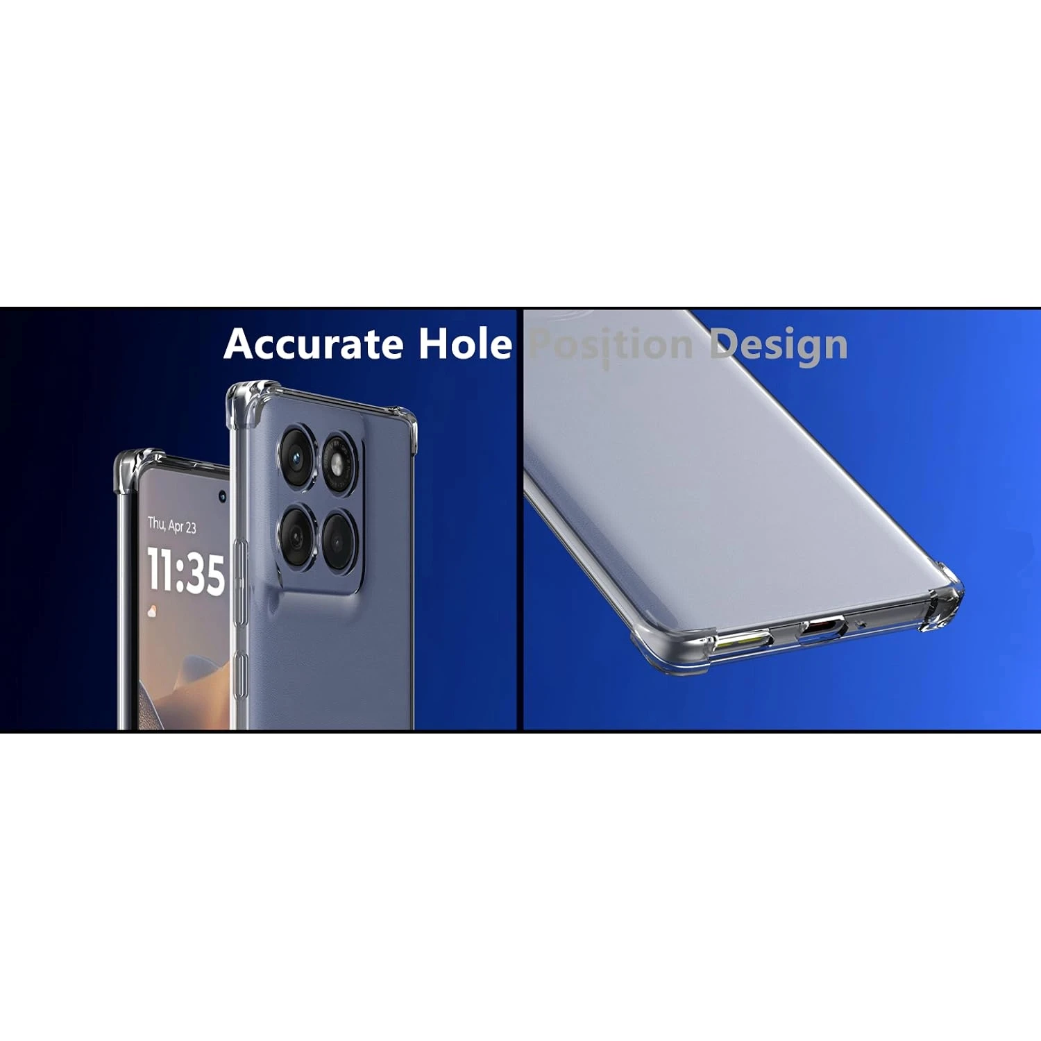Transparente TPU stoßfeste Schutzhülle für Motorola Moto Edge60 Pro/Edge 60/Edge60 Fusion/Edge 5G 2024/Edge 5G 2025 – Detail 6