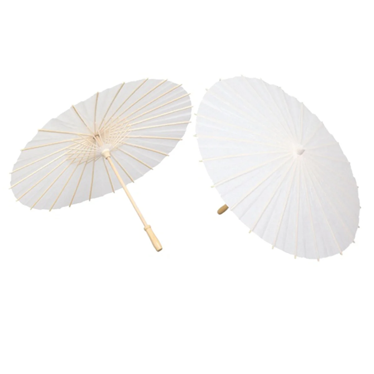 20PCS Paper Parasol Wedding Umbrella Party Favor Bamboo Umbrellas for Bridal Shower Centerpieces Photo Props 23.6Inch