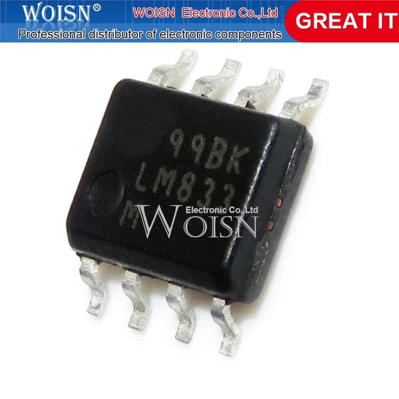 10PCS LM833M SOP-8 LM833MX SOP8 LM833 SOP