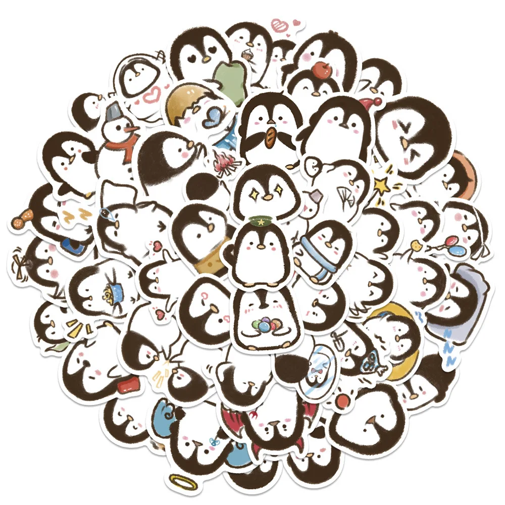 

10/30/50PCS Penguin Graffiti Stickers Animal Cartoon Waterproof Removable LuggageCar Notebook iPad Graffiti Decoration Wholesale