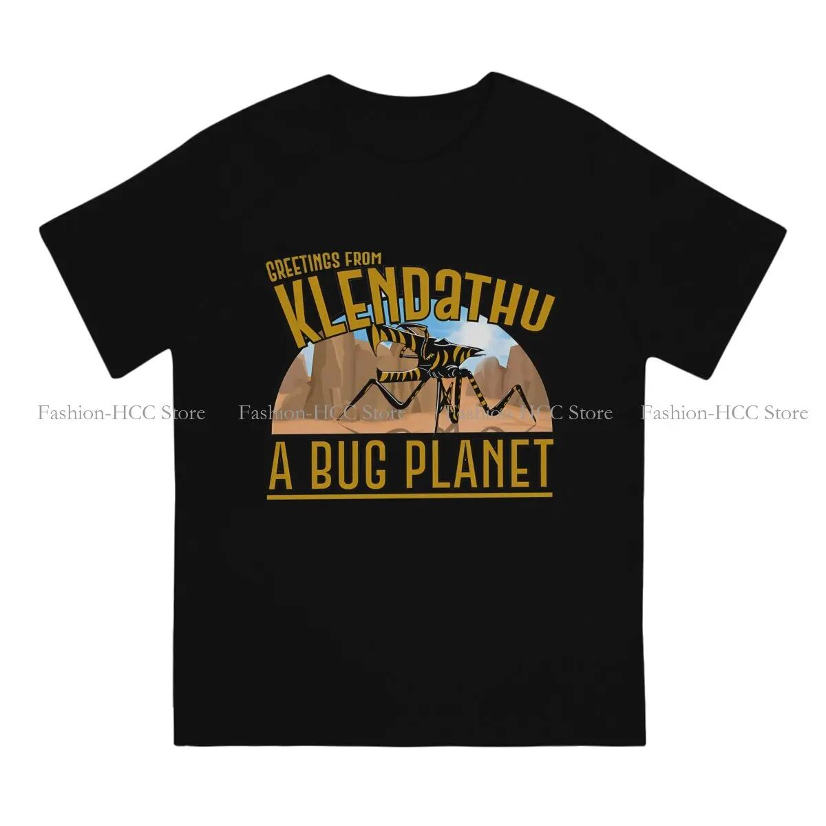 Greetings From Klendathu Unique Polyester TShirt Starship Troopers Top Quality New Design Graphic  T Shirt Short Sleeve