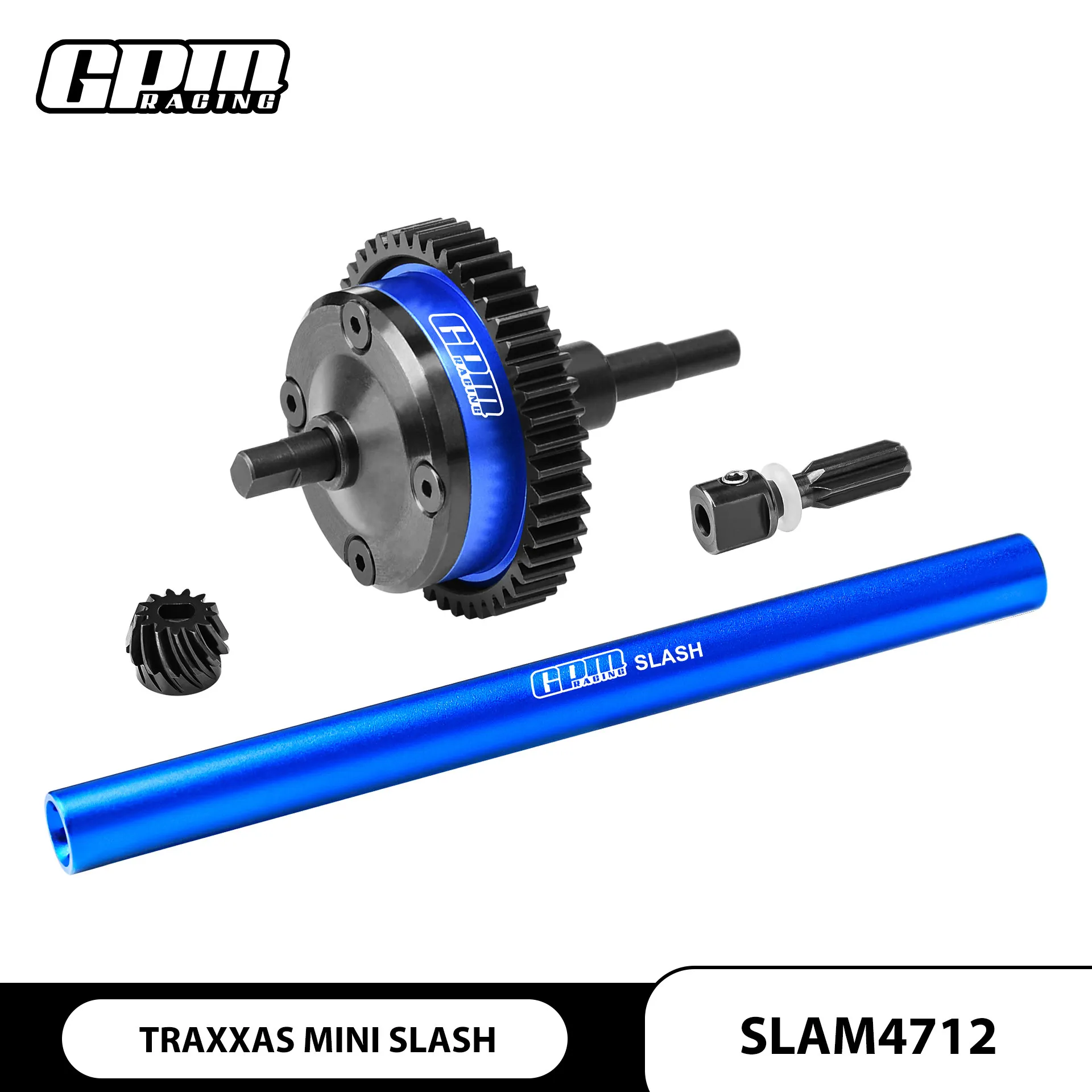 GPM Aluminum Alloy 7075 Center Differential Complete Assembly Set forTRAXXAS Mini Dead Mouse Medium Carbon Steel rc cars