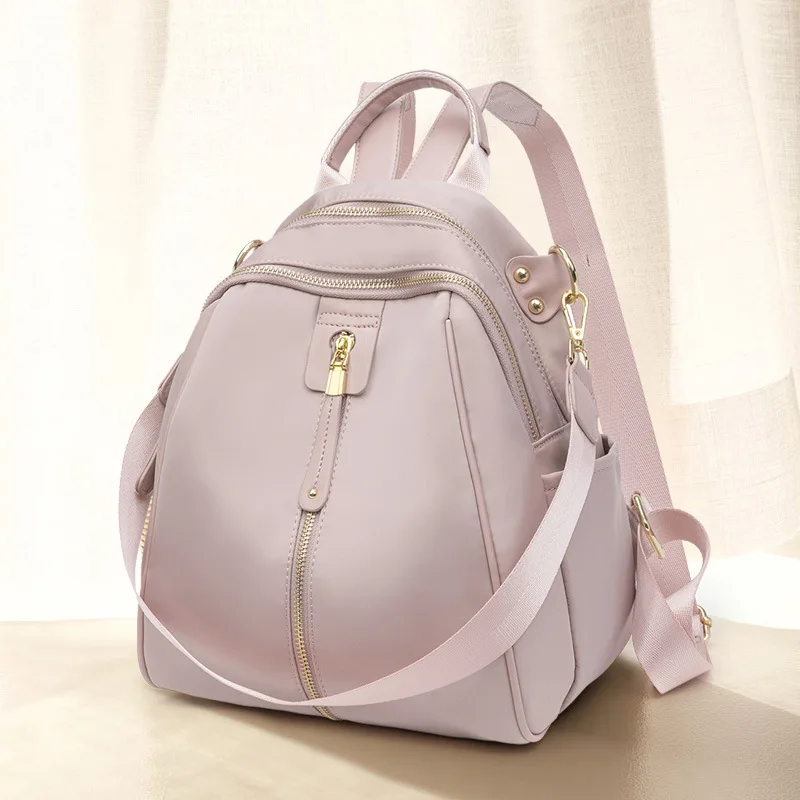 Mochila de tela Oxford para mujer, morral de lona de gran capacidad, versión coreana simple, bolso de viaje de ocio, novedad de 2024