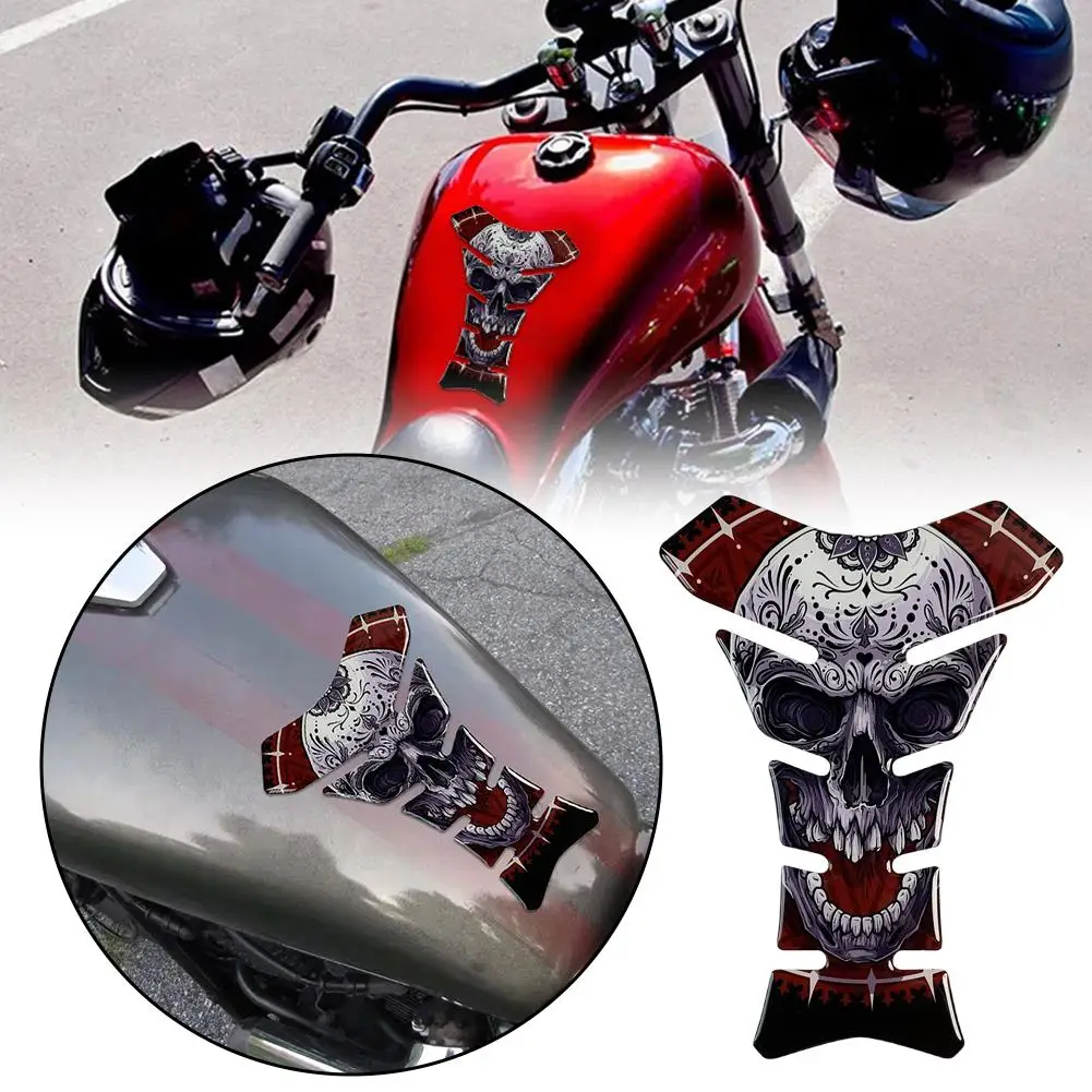 

Fuel Tank Sticker Motorcycle Tank Pad Gas Cap Protector Fishbone Sticker Decal for SUZUKI Honda YAMAHA Haojue R2A0