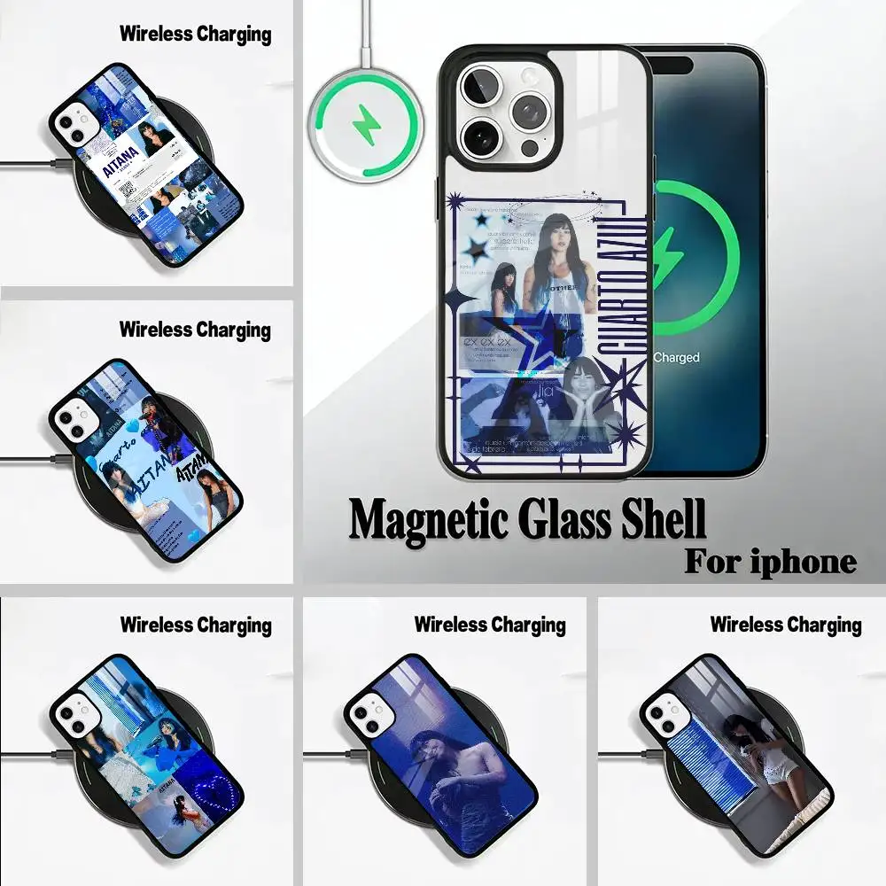 

C- Cuarto Aitana Azul For IPhone17 16 15 14 13 12 11 Plus Pro Max Plus Wireless Charger Phone Case