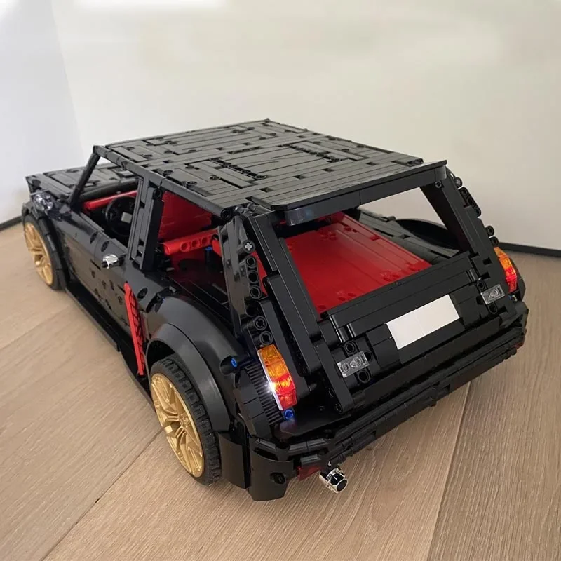 子供用のリモート制御ターボビルディングブロック,新しいMOC-115234 r5,モデル,スーパーカー,車,ビルディングブロック,部品,おもちゃ,誕生日プレゼント