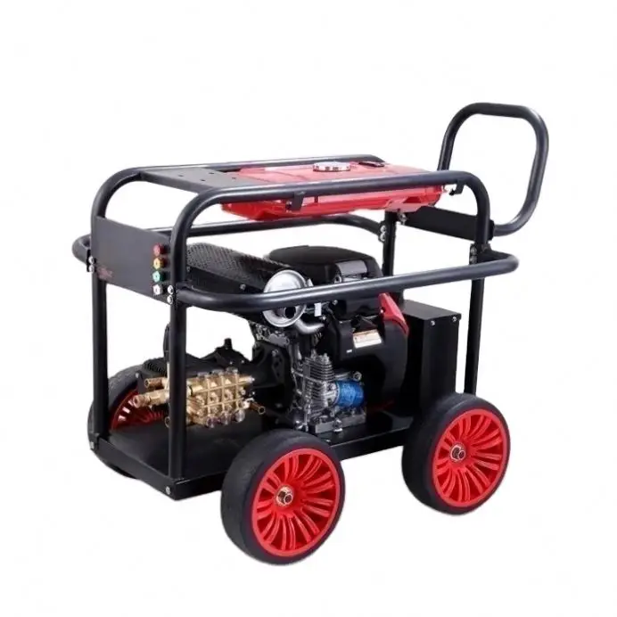 

High-Pressure Double Cylinder Car Washer Pipe Sewer Dredging Equipment Dual Function Cleaning Equipment