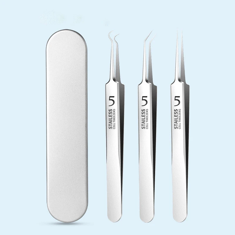 Blackhead Remover บีบเข็มสิวแหนบ Alema Blackheads โทรศัพท์มือถือคลิป 5 EXTRACTOR สิว Comedon จุดสีดําจมูก Sebum เครื่องมือ