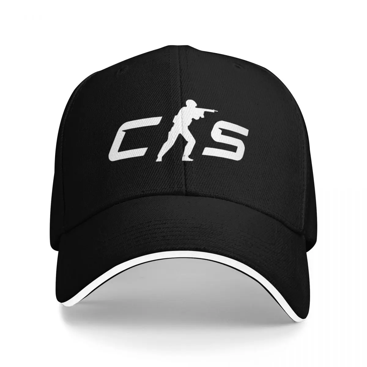 

Counter-Strike 2 Logo (White) (High Res) CS2 Baseball Cap Christmas Hat Anime Bobble Hat men's big size hat Women Caps Men's