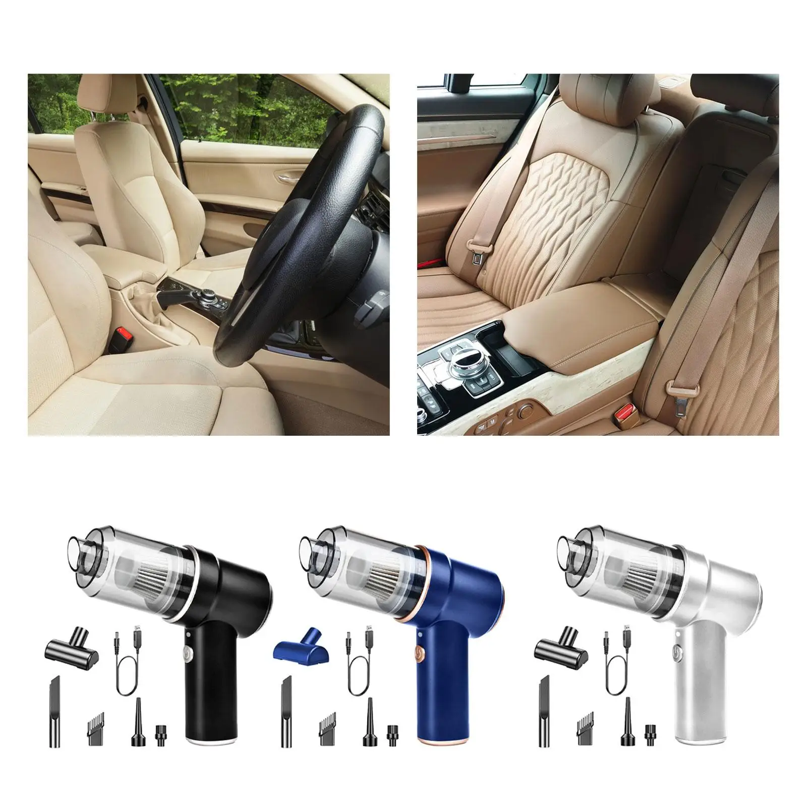 Draagbare mini-autostofzuiger - krachtig stof voor thuis en auto