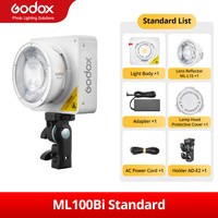 Godox ML100Bi Bi-Color Portable LED Light 120W Onboard & App Control Photography lamp for Video recording, live streaming