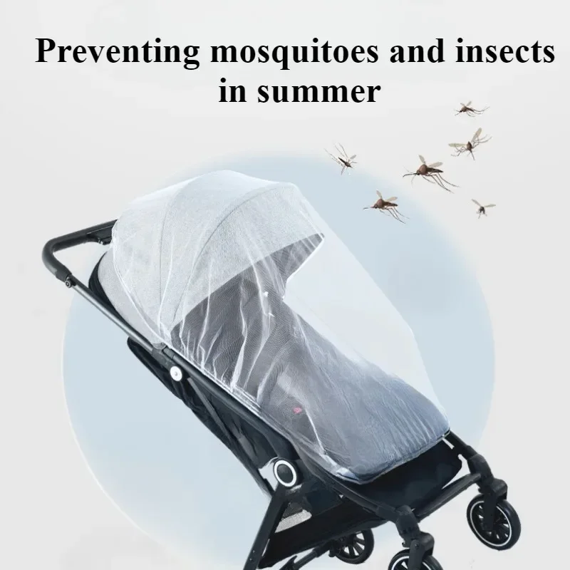 Mosquito Net for Stroller Elastic Washable Universal Summer Mosquito and Insect Prevention Crib Mesh Cover Stroller Bassinet