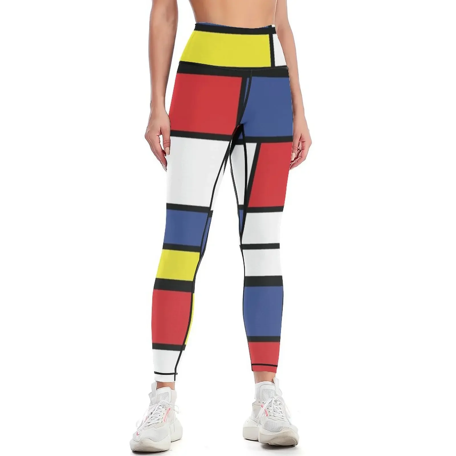 

Mondrian reinterpretation Leggings Women's push up gym womans exercise clothing for Women sportwear Womens Leggings