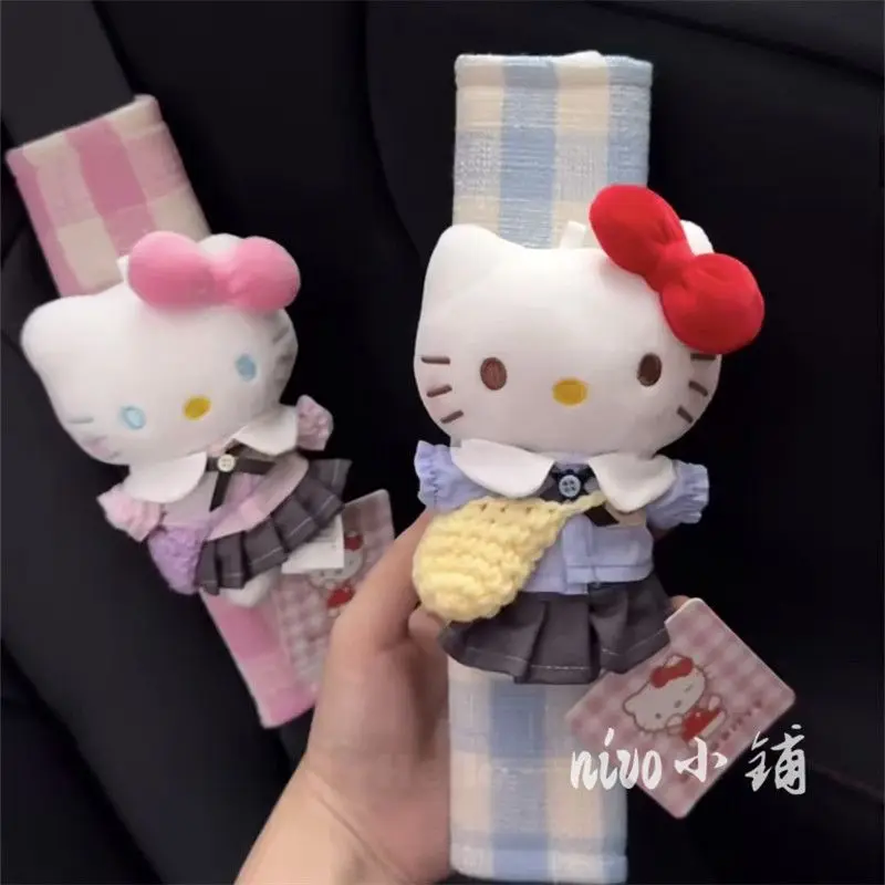 

Hello Kitty Universal Car Safety Belt Cover Adjustable Seat Belt Cover Shoulder Strap Cover Car Shoulder Protector Pad Auto