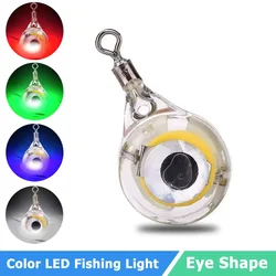 C​olorful Waterproof LED Fshing Lure Light Mini Eye Shape Underwater Luminous LED Fishing Biat Lamp Red/Blue/Green/White Light