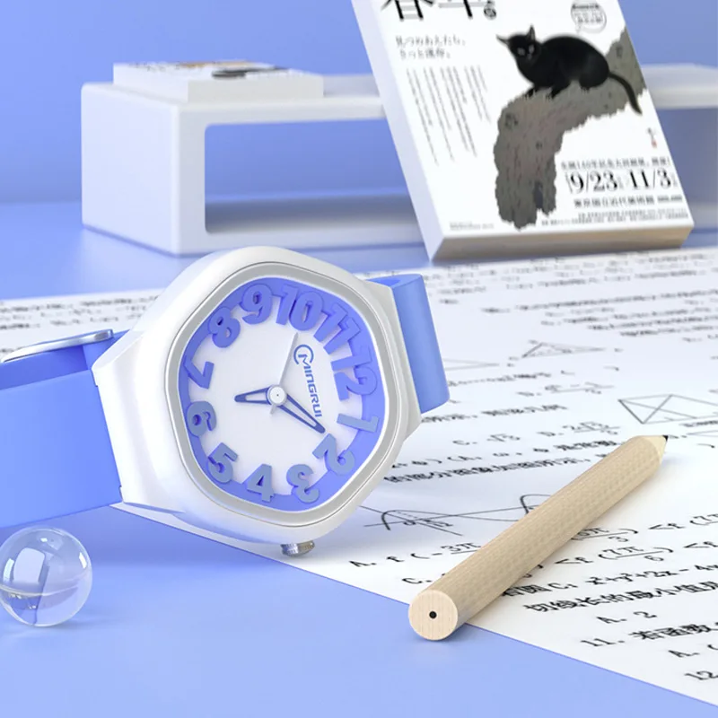 جديد أطلقت كاندي اللون الأرقام العربية الطلب مؤشر الكوارتز ساعة مضادة للماء الفتيان والفتيات ساعة رياضية للأطفال