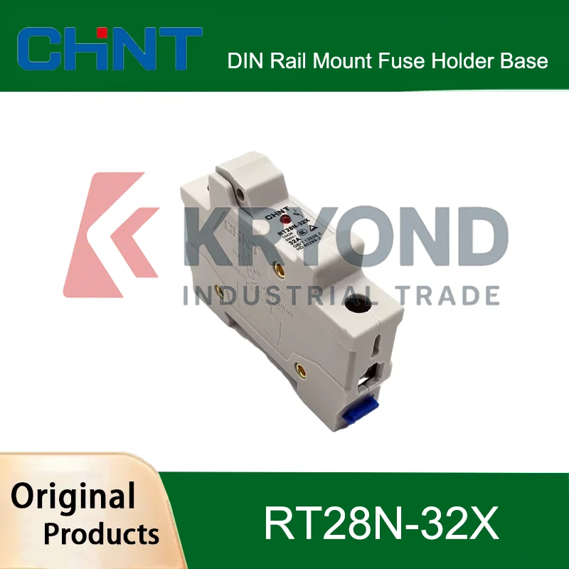 

CHINT RT28N-32X 1-полюсный держатель предохранителя для крепления на DIN-рейку с индикатором 1P для предохранителя 10x38 мм, оригинальный продукт