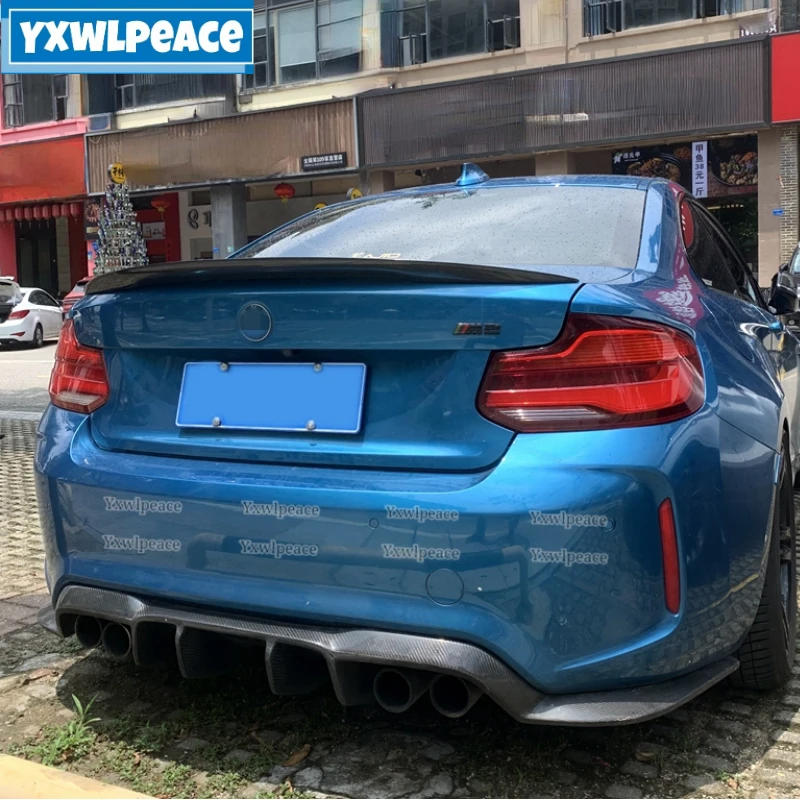 

For BMW 2 Series M2 F87 F22 Spoiler 220i M235i 228i 2015-2019 Real Carbon Fiber Rear /ABS Rear Trunk Lip Spoiler Wing