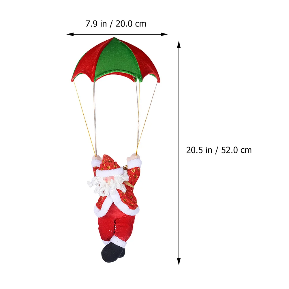 1 قطعة المظلة سانتا كلوز ديكور عيد الميلاد قلادة جميلة معلقة حلية لقضاء عطلة حفلة شجرة المنزل الديكور عيد الميلاد الزينة #5