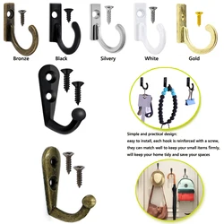 Wall Mounted Hooks Vintage Door Back Wall Hooks Robe Coat Hat Hanger Holders Key Bag Storage Hook Kitchen Bathroom Organizer