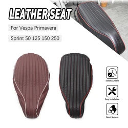 For Vespa Primavera Sprint 50 125 150 250 Sprint150 Motorycle Accessories Leather Seat Cushion Cover Protection Seat Cover